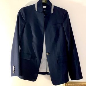 I.Crew Wool Navy Blue Suit Jacket
